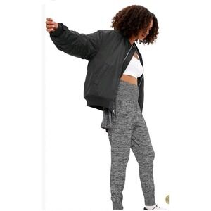 NEW! Gap Wms SoftSpun Brushed Jersey Knit Relaxed Cozy Joggers Heather Gray‎ S